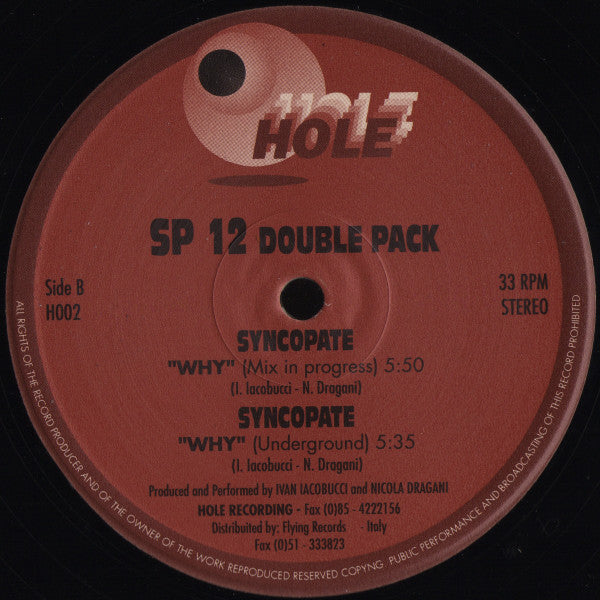Ivan Iacobucci : SP12 Double Pack (2x12")