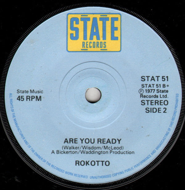 Rokotto : Get Up And Dance Now (7")