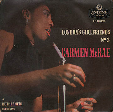 Carmen McRae : London's Girl Friends No. 3 (7", EP)