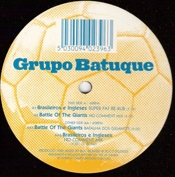 Grupo Batuque : Brasileiros e Ingleses (12")