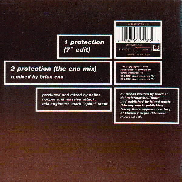 Massive Attack With Tracey Thorn : Protection (CD, Single)