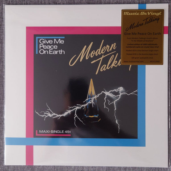 Modern Talking : Give Me Peace On Earth (12", Maxi, Ltd, Num, RE, RM, 180)