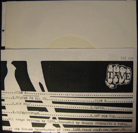Tæve : EP (7", EP, W/Lbl, Ret)
