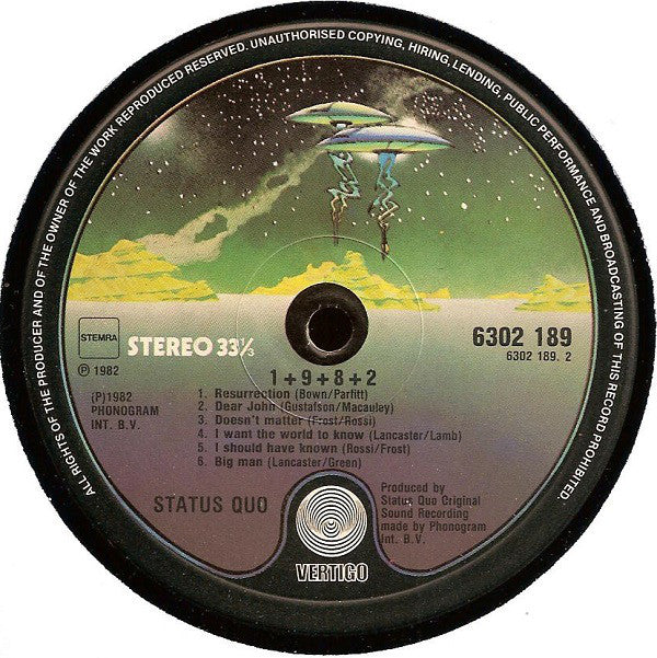 Status Quo : 1+9+8+2 (LP, Album)