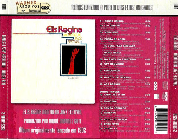 Elis Regina : Montreux Jazz Festival: Gravações Inéditas (CD, Album, RE, RM)