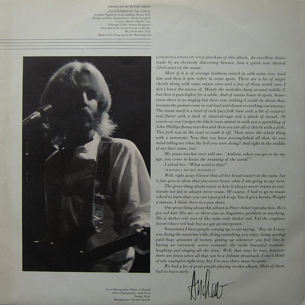 Andrew Gold : What's Wrong With This Picture? (LP, Album)