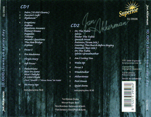Jan Akkerman : 10.000 Clowns On A Rainy Day (2xCD, Album, RE)