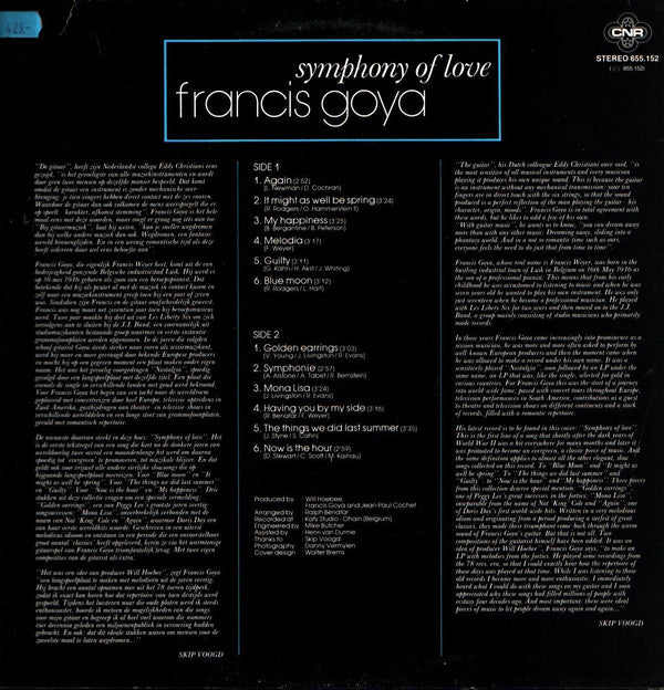 Francis Goya : Symphony Of Love (LP, Album)