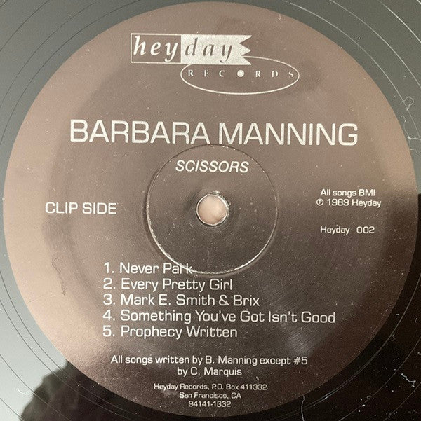 Barbara Manning : Lately I Keep Scissors (LP, Album)