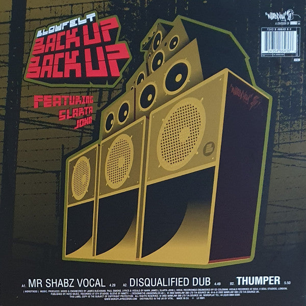 Blowfelt : Back Up Back Up (12")
