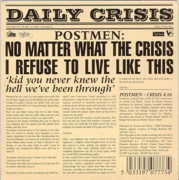 Postmen : Daily Crisis (CD, Single)