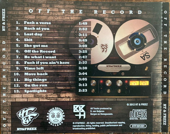 HT & Freez : Off The Record (CD, Album)