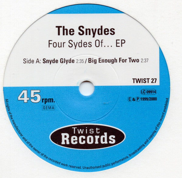 The Snydes : Four Sydes Of... EP (7", EP, Whi)
