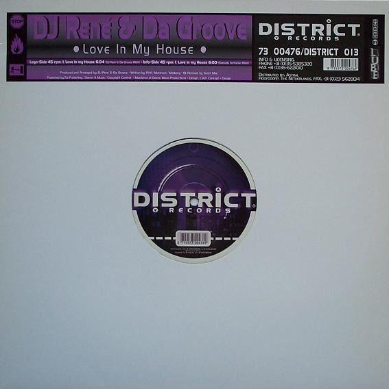 DJ Rene & Da Groove : Love In My House (12")