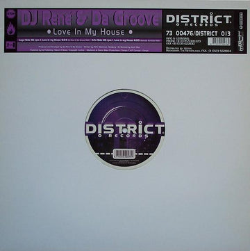 DJ Rene & Da Groove : Love In My House (12")