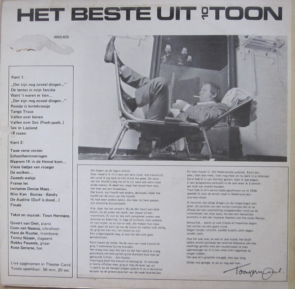 Toon Hermans : Het Beste Uit 10 Toon (LP, Album, Mono, RE)