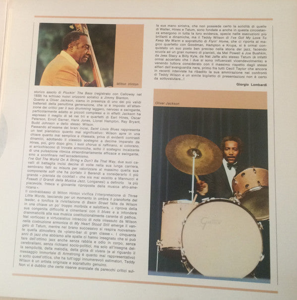 Teddy Wilson, Milt Hinton, Oliver Jackson : I Giganti Del Jazz Vol. 51 (LP, Album)