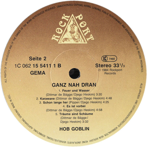 Hob Goblin : Ganz Nah Dran... (LP, Album)