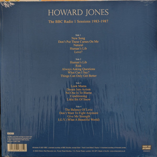 Howard Jones : The BBC Radio 1 Sessions 1983-1987 (2xLP, RSD, Ltd, Blu)