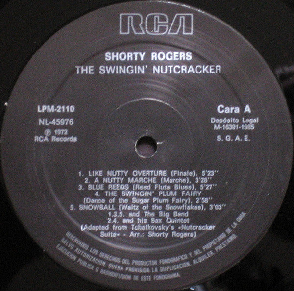 Shorty Rogers : The Swingin' Nutcracker (LP, Album, RE)