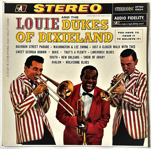 Louis Armstrong And The Dukes Of Dixieland : Louie And The Dukes Of Dixieland (LP, Album)