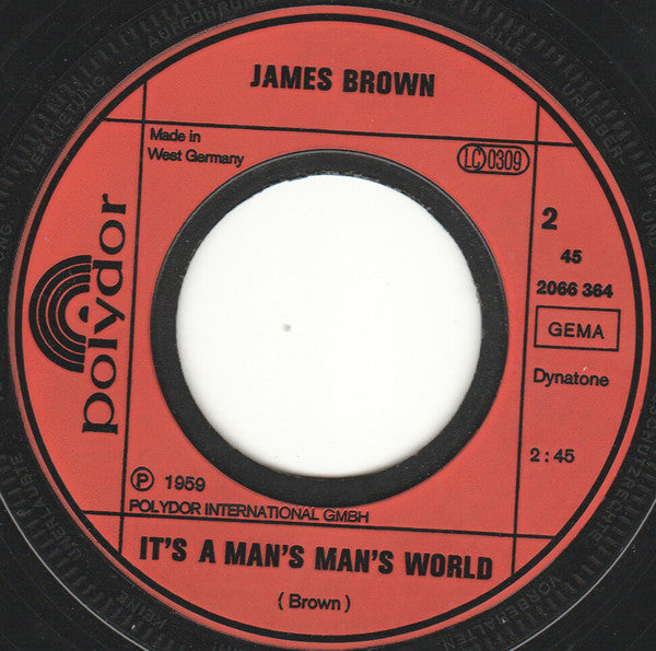 James Brown : Sex Machine / It's A Man's Man's World (7", Single, Mono, RE)