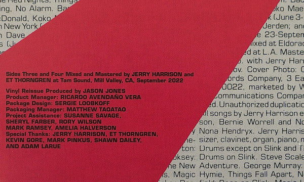 Jerry Harrison : The Red And The Black (LP, Album, RE, Red + LP + RSD, Ltd)