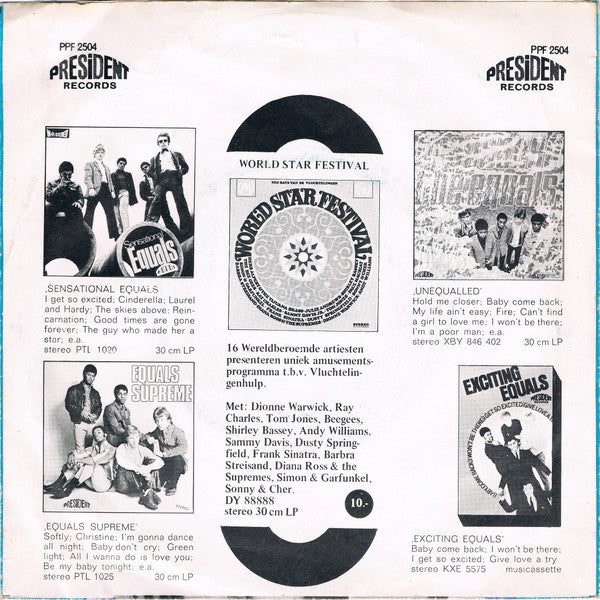The Equals : Rub A Dub Dub / After The Lights Go Down Low (7", Single, Mono)