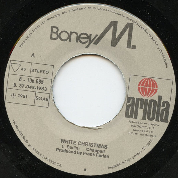 Boney M. : White Christmas = Navidades Blancas (7")