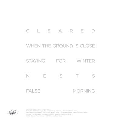 Cleared : Cleared (LP, Album, Ltd, Whi)