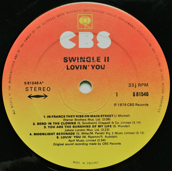 Swingle II : Lovin' You (LP)