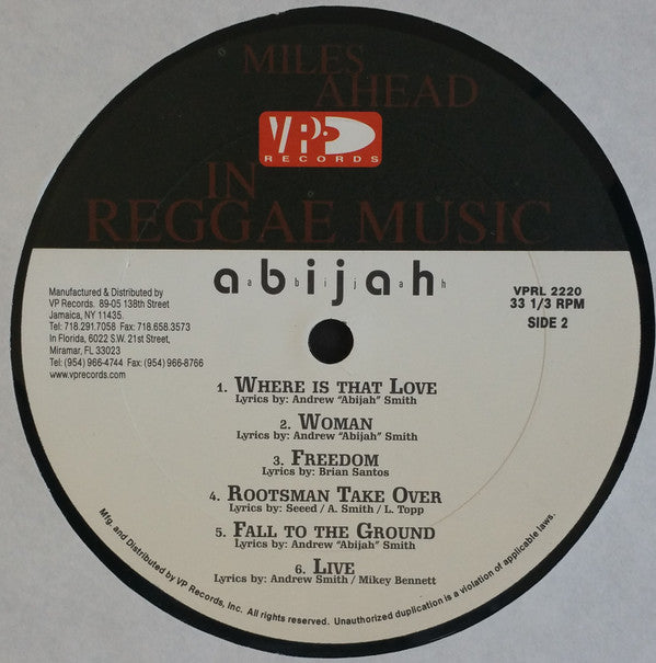 Abijah : Abijah (LP, Album)