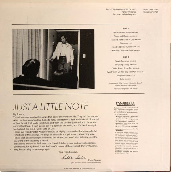 Porter Wagoner : The Cold Hard Facts Of Life (LP, Album, RE)