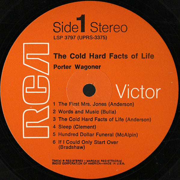 Porter Wagoner : The Cold Hard Facts Of Life (LP, Album, RE)