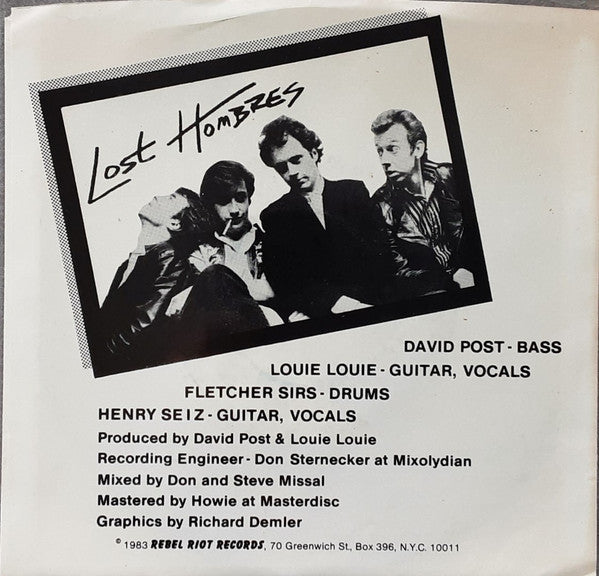 Louie Louie And The Lost Hombres : Louie Louie And The Lost Hombres (LP, MiniAlbum)