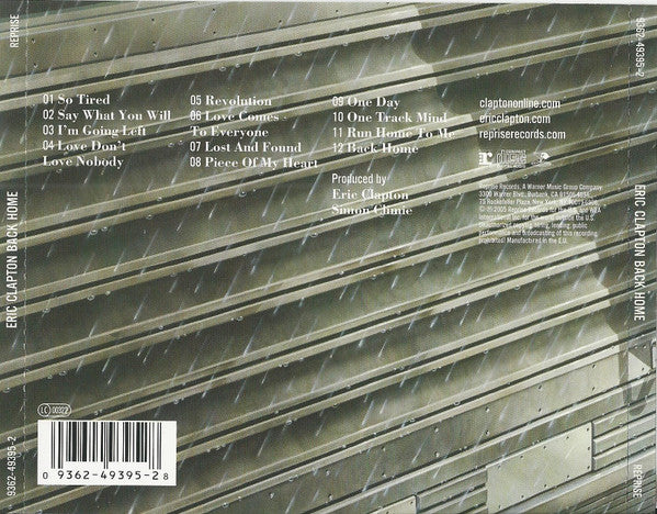 Eric Clapton : Back Home (CD, Album, RE)