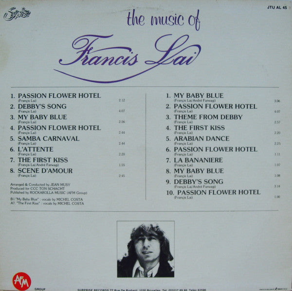 Francis Lai : The Music Of Francis Lai (LP, Comp)