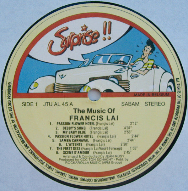 Francis Lai : The Music Of Francis Lai (LP, Comp)