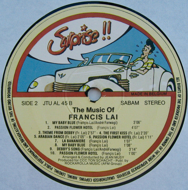 Francis Lai : The Music Of Francis Lai (LP, Comp)