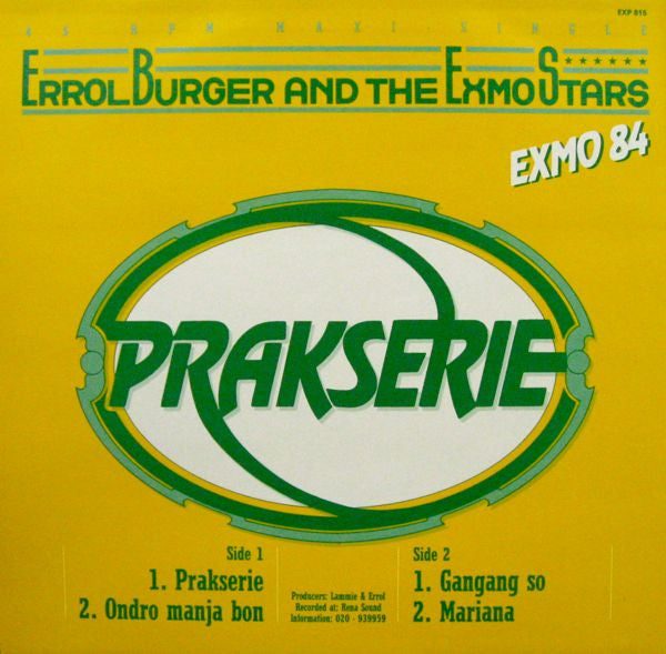 Errol Burger And The Exmo Stars : Prakserie (12")