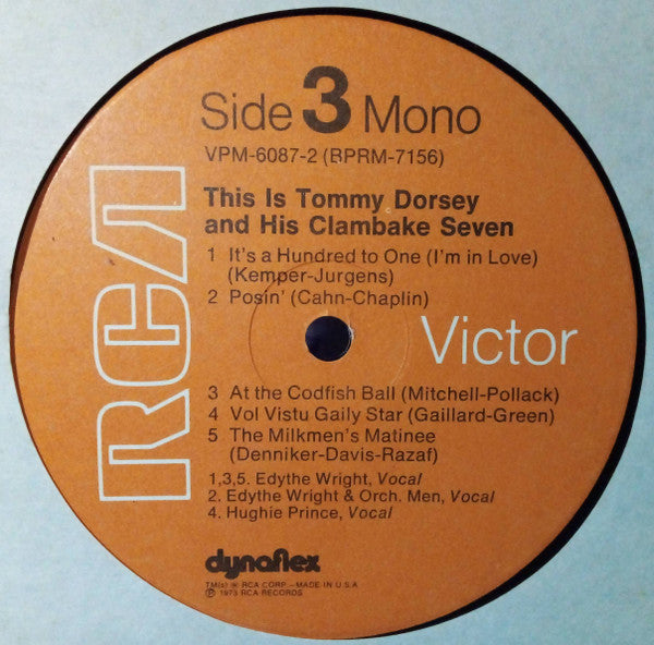 Tommy Dorsey And His Clambake Seven : This Is Tommy Dorsey & His Clambake Seven (2xLP, Comp, Mono)