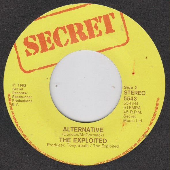 The Exploited : Attack / Alternative (7", Single)
