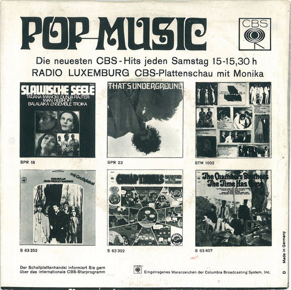 The Tremeloes : Once On A Sunday Morning (Cuando Sali De Cuba) (7")