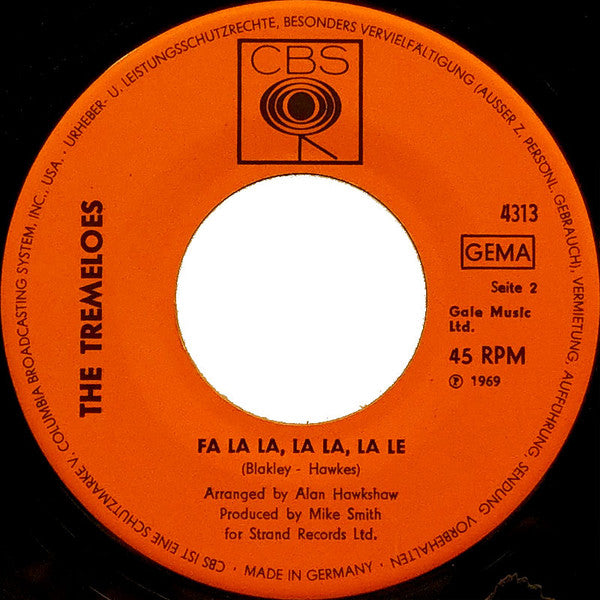 The Tremeloes : Once On A Sunday Morning (Cuando Sali De Cuba) (7")