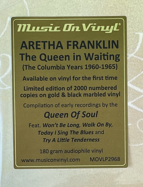 Aretha Franklin : The Queen In Waiting (The Columbia Years 1960-1965) (3xLP, Comp, Ltd, Num, 180)