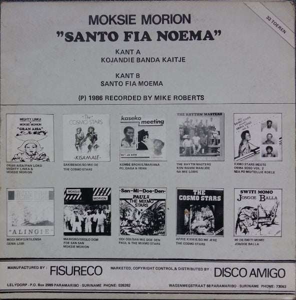Moksie Morion : Volume 2 Santo Fia Noema (12")