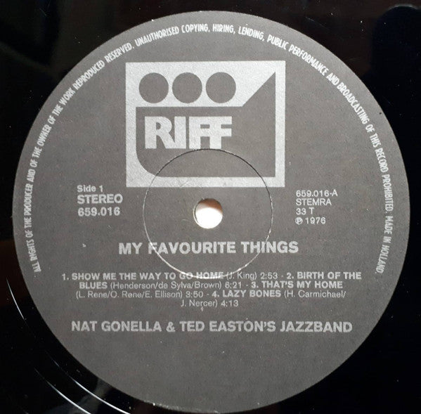Nat Gonella & Ted Easton's Jazzband : My Favourite Things (LP, Album)