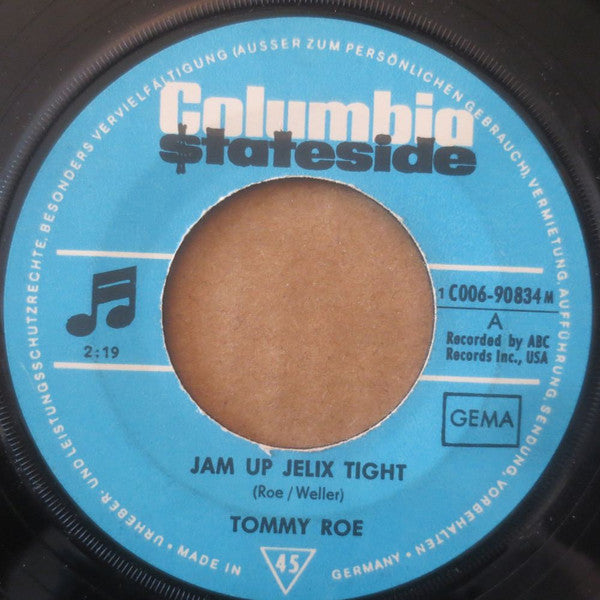 Tommy Roe : Jam Up Jelly Tight / Moontalk (7", M/Print)