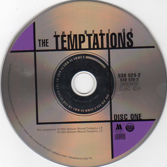 The Temptations : The Best Of The Temptations (2xCD, Comp, Mono, RM)