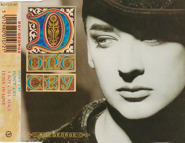 Boy George : Don't Cry (CD, Single)